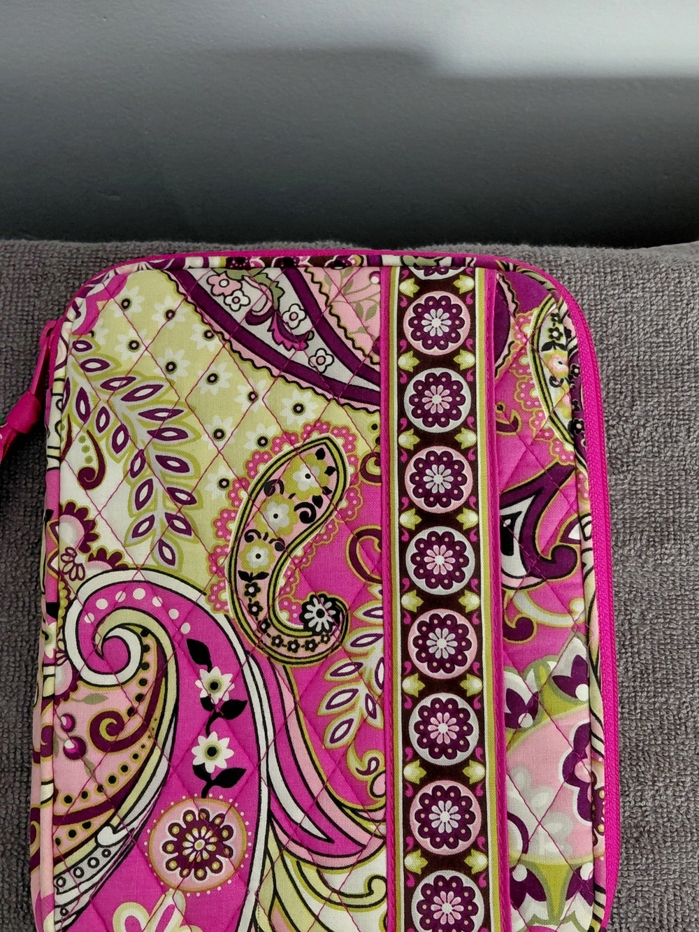 Vera Bradley Pink Paisley Quilted Tablet Sleeve